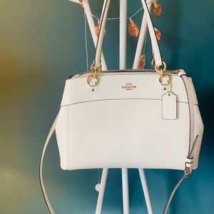 Authentic Coach ivory leather bag